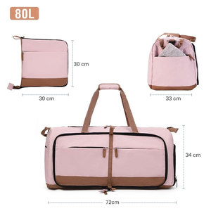 Grand sac de sport durable, sac de voyage, sac de sport multifonctionnel, sac de week-end avec compartiment à chaussures pour les voyages, le sport et les déplacements - Product Image 6