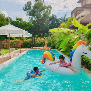 Kit de piscine préfabriquée en fibre de verre pour jardin extérieur grand spa avec mosaïque arrière-cour facile à installer pour la maison et le sol - Product Image 3