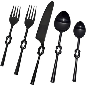 Couverts classiques royaux de style unique avec poignée en perles, ensemble de couverts en métal de fantaisie au design personnalisé pour mariage, fournisseur en gros - Product Image 2