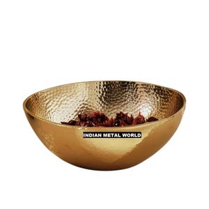 Tazón de Chocolate de Lujo para Servir Postres en Hoteles, Tazón de Metal Dorado de Alta Calidad para Servir Chocolate, Tazón para Servir Postres en Bodas - Product Image 4