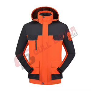 Chaqueta Cortavientos Unisex Ligera de Poliéster, Bordada, Estilo Urbano, Cuello Alto, Impermeable, Transpirable, Invierno, OEM - Product Image 6