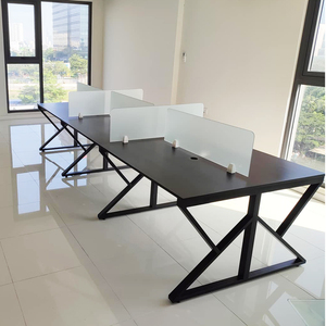 โต๊ะทำงานแบบโมเดิร์นมินิมอล 6 ชิ้น ขนาด 360x120 ซม. ขาเหล็ก ต้องประกอบเอง ใช้ได้ทั้งในออฟฟิศและห้องนอน - Product Image 6