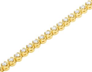 Bracelet tennis élégant en argent sterling plaqué rhodium avec diamant moissanite VVS pour fiançailles, mariage, cadeau - Product Image 6