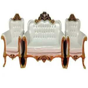 豪華な結婚式の王の玉座の椅子販売のためのゴールドの新郎新婦の宴会の椅子