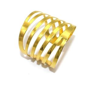 Handcrafted Leaf Design Napkin Holder Wedding Tabletop Decoration Accessories Metal Customized Finished Napkin Rings . - Product Image 6