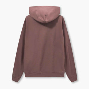 Sweat à capuche en coton français 100% personnalisé unisexe coupe Boxy ultra lourde avec logo brodé teint en plaine pour la saison d'hiver - Product Image 5