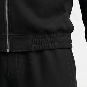 ชุดกีฬาผู้ชายแบบมีฮู้ด ระบายอากาศได้ดี สำหรับฤดูหนาว ดีไซน์ทันสมัย ชุดสองชิ้น เหมาะสำหรับฟิตเนส กิจกรรมกลางแจ้ง ท่องเที่ยว ออกกำลังกาย วิ่ง และเล่นกีฬา - Product Image 5