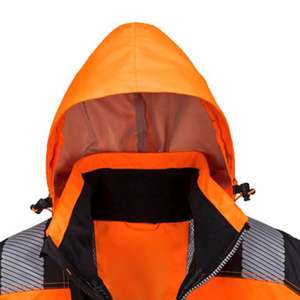 Chaqueta de Seguridad Industrial, Suministro de Fábrica, Poliéster Amarillo y Negro, Impermeable, Alta Visibilidad, Reflectante, Diseño OEM - Product Image 5