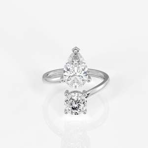 แหวนทอง 18K ประดับเพชรโมอิสซาไนต์ทรงโปรตุเกส ดีไซน์หรูหราและทนทาน - Product Image 5