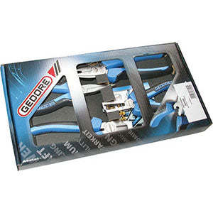 <b>Set</b> of 4 Chrome-Plated 347g High Carbon Steel Pliers Wire Cutters and Wire Strippers for <b>Crimping</b> and Stripping Applications - Product Image 1