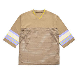 Camiseta de malla de fútbol americano de alta calidad personalizable transpirable antibacteriano de secado rápido de manga corta de talla grande disponible - Product Image 3