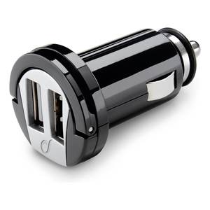 Cargador de Coche USB Tipo-A de Doble Puerto y 15W, NEGRO MICROCBRUSBDUAL2A, Accendisigari, Caricabatterie - Product Image 1