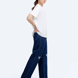 Dernière conception T-shirts pour femmes T-shirts à la mode pour 2025 T-shirts pour femmes de couleur unie pour adultes - Product Image 4