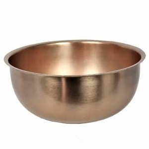 Tazón para servir de metal martillado de calidad superior Diseño fabuloso en oro rosa para fiestas en casa Tazón para servir comida Premium - Product Image 4