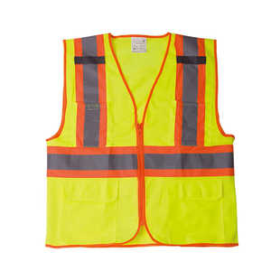 Chaleco reflectante de trabajo, ropa de trabajo de seguridad de alta visibilidad, transpirable, ligero, duradero, cómodo, chaleco reflectante para exteriores - Product Image 1