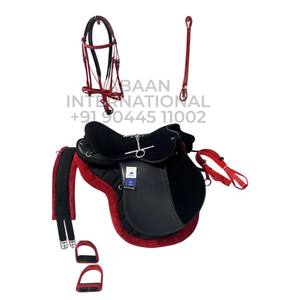 Horshi อานอานจักรยานแบบอังกฤษสายรัดหน้าท้องคู่แบบทนทานเบาะหนังสังเคราะห์ทำจากพลาสติกสำหรับฝึกทางไกล - Product Image 3