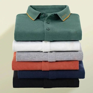 เสื้อเชิ้ตแขนสั้นผ้าคอตตอน100% ลดริ้วรอยสำหรับผู้ชายหรูหรามีสไตล์พิมพ์โลโก้ออกแบบได้ตามต้องการ - Product Image 1