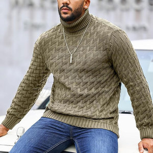 Men Stylish Knit <b>Pullover</b> <b>Sweater</b> Warm Comfortable Wear Men Thick Knit <b>Pullover</b> <b>Sweater</b> Soft Warm Winter Wear - Product Image 2