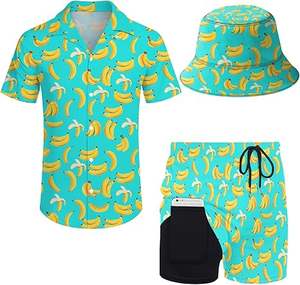 Conjuntos de 2 Piezas de Camiseta y Pantalones Cortos Casuales para Hombre, Camisetas de Manga Corta de Color Sólido para Hombre, para Playa y Actividades al Aire Libre - Product Image 4