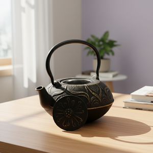 Tetera de Hierro Fundido de Alta Calidad 3008894-1.1 con Retención de Calor Superior, 1.1L, Mango de Hierro Fundido, Estilo Japonés, Esmaltada y Glaseada - Product Image 4
