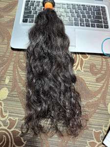 100% Natural 15A Grado Raw Indian Real Hair Body Wave Extensiones de cabello humano virgen en color original al por mayor - Product Image 6