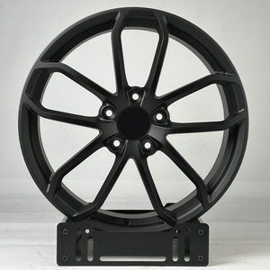 Para Porsche Cayman 981 982 718 GT4 Cayenne GTS Turbo <span class=keywords><strong>Macan</strong></span> 5x130 ruedas 20 <span class=keywords><strong>21</strong></span> 22 pulgadas llantas negro personalizado forjado Aleación Ruedas de coche - Product Image 3