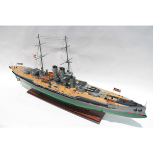 SMS Viribus Unitis MODÈLE DE BATEAUX EN BOIS/NAVIRES DE BATAILLE EUROPÉENS/ARTISANAT MAIN POUR LA DÉCORATION - Product Image 6