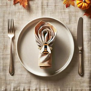 แหวนผ้าเช็ดปากรูปผึ้งสีทองแบบพรีเมี่ยมห่วงโลหะทนทานของตกแต่งโต๊ะรับประทานอาหารสุดหรูสำหรับงานแต่งงานงานเลี้ยงฉลอง - Product Image 4