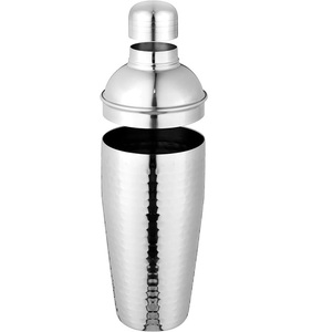 Shaker à cocktail en acier inoxydable martelé en vrac OEM 750 ml Shaker à boisson professionnel pour barman Barware pour la vente en gros - Product Image 2