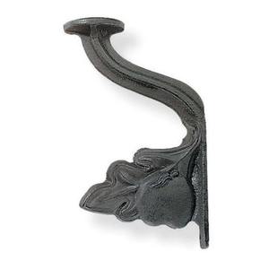 <b>Industrial</b> design wrought iron wall hooks for hanging coats backpacks and accessories in mudroom or garage - Product Image 1