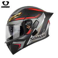 Nuevo Casco Abatible para Motocicleta para Mujer, con Doble Visera, Cascos Modulares para Carreras, Piezas y Accesorios para Motocicletas