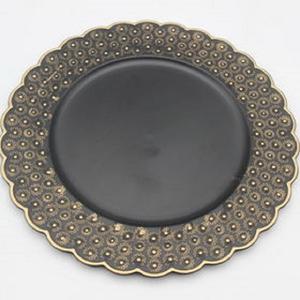 Assiette de service au look élégant pour le restaurant Bonne vente Assiette de chargeur de dernière conception de forme ronde fabriquée à la main - Product Image 6