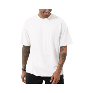 Camiseta extragrande a la moda para hombre, camisetas atléticas de cuello redondo, Camiseta básica de algodón de manga corta Premium suave informal - Product Image 5