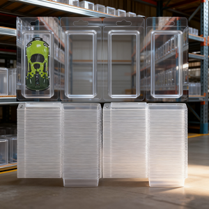 علبة عرض شفافة مربعة من البلاستيك PVC لحماية التماثيل، قابلة للتخصيص بالطباعة، سماكة 0.2-0.3 مم - Product Image 1