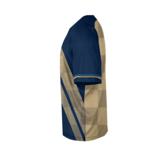 Uniforme de football unisexe en gros, personnalisé, de haute qualité, sublimation, manches courtes, léger, séchage rapide, respirant, nouveau style - Product Image 4
