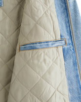 Veste en toile courte personnalisée avec impression sérigraphique, fabricant en gros, doublure matelassée pour l'hiver, veste de travail vintage en toile