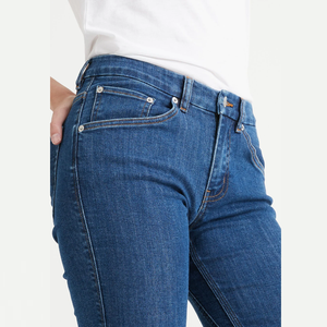 Vaqueros de mezclilla vintage personalizados, estilo INS, de cintura alta, para mujer, con cremallera y botones, pantalones de mezclilla, ¡gran oferta! - Product Image 4