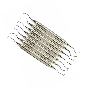 Hoge Kwaliteit Sikkel Scaler En <span class=keywords><strong>Curettes</strong></span> Stalen Instrument Voor Parodontale Calculus Root Planning Tandheelkundige Set Chirurgische Instrumenten - Product Image 6