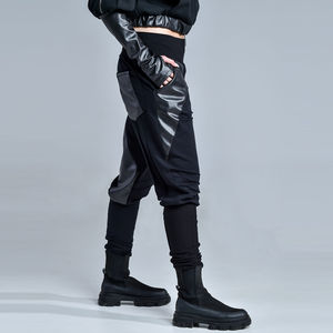 Pantalons en cuir véritable à devant plat pour femmes, tendance, sur mesure, imperméables, respirants, meilleur prix, marque privée, mode - Product Image 5