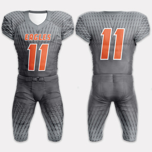 Juego de uniformes de fútbol americano juvenil con Jersey personalizado y diseño sublimado, perfecto para deportes competitivos - Product Image 1