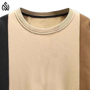 Sweat-shirt décontracté en coton mélangé de qualité supérieure pour hommes Sweat-shirt d'hiver en tricot avec doublure douce - Product Image 5