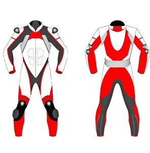 Vêtements de course moto haut de gamme 2025 Combinaison moto sur mesure en cuir véritable pour course moto - Product Image 1