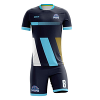 Ensemble de maillots de football pour équipe 2025, légers, respirants, imprimés par transfert thermique, 100% polyester, antibactériens, séchage rapide