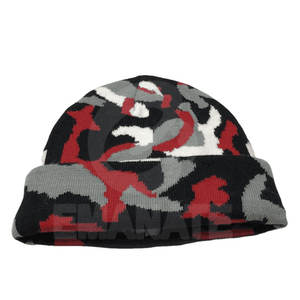 <b>Acrylic</b> Material Breathable Waterproof Street Style Outdoor Beach Party Daily Use Foldable Ripped Decoration Adjustable Beanie - Product Image 2