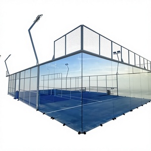 Terrain de padel panoramique Padel King, marque la plus vendue, avec raquettes et balles de padel offertes gratuitement - Product Image 1