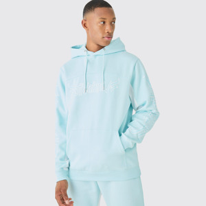 Ensemble de survêtement décontracté pour homme, style streetwear, en molleton de coton 450 GSM, coupe ample, sweat-shirt à capuche et pantalon large, fournisseur OEM, marque privée - Product Image 2