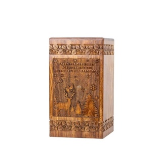 Urna de palisandro hecha a mano para cenizas humanas Árbol DE LA VIDA Urna de cremación personalizada para cenizas Hecho a mano grande - Product Image 2