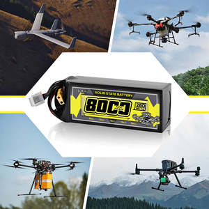 Factory Supply 296Wh/Kg 6S22.2V 12S44.4V 8Ah Lithium <b>Battery</b> <b>Lipo</b> <b>Battery</b> 5C Solid State Drone <b>Battery</b> - Product Image 3