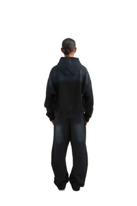Ensemble de survêtement 2 pièces pour femme, à capuche, décontracté, léger, écologique, noir uni, dernière collection, vente en gros, respirant - Product Image 5