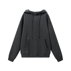Sudaderas con capucha pesadas de algodón o poliéster de alta calidad personalizadas al por mayor sudaderas con capucha de hombre de gran tamaño de lana personalizadas en blanco - Product Image 2